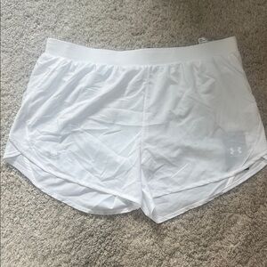 White Under Armour shorts